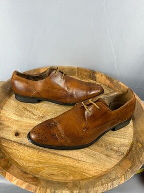 Fratelli Select Cognac Leather Brogue Oxford Dress Shoes Men’s 11